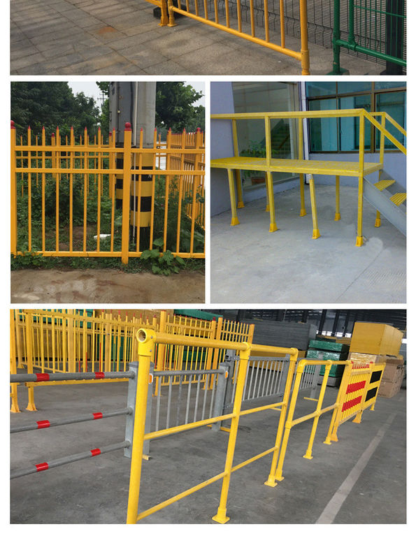 หลากหลายจุดใช้งานรอบ FRP ท่อ Pultruded ท่อไฟเบอร์กลาส 5 นิ้วในสนามวิศวกรรม ท่อรู