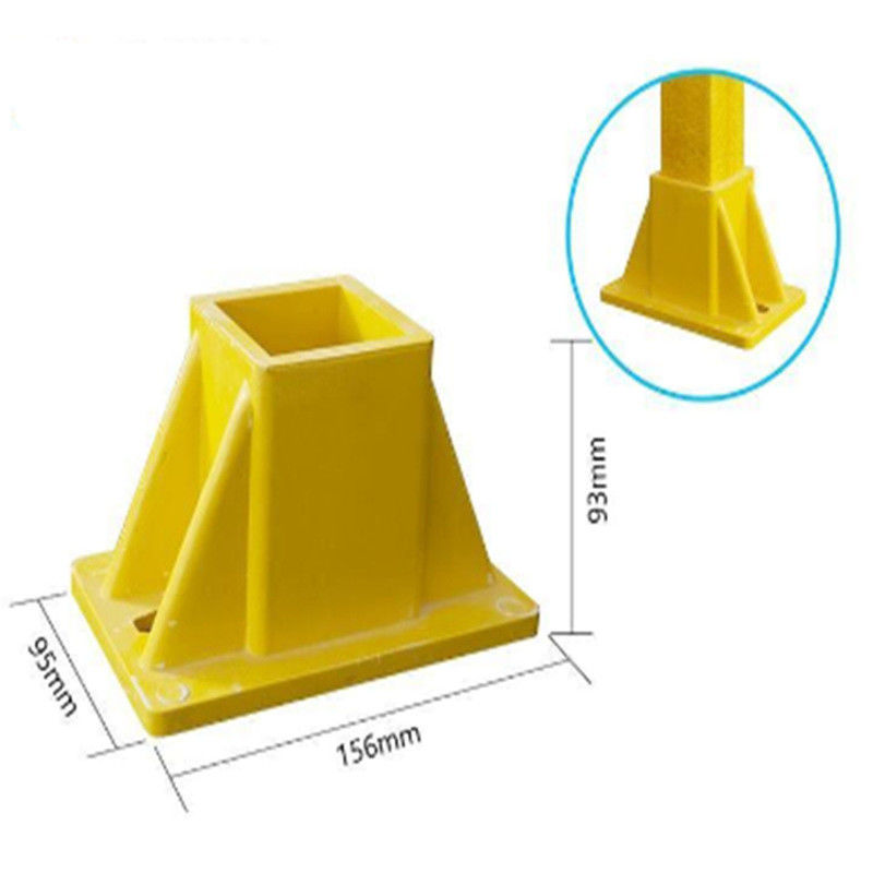 ความต้านทาน UV อุปกรณ์เสริมเส้นใยแก้ว FRP Connectors For Square Tube,FRP Square Tube Fittings