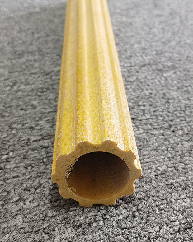 Antislip Frp Pultrusion Profile Frp Ladder Rung Frp Plum hollow Tube สําหรับการก่อสร้างอาคาร