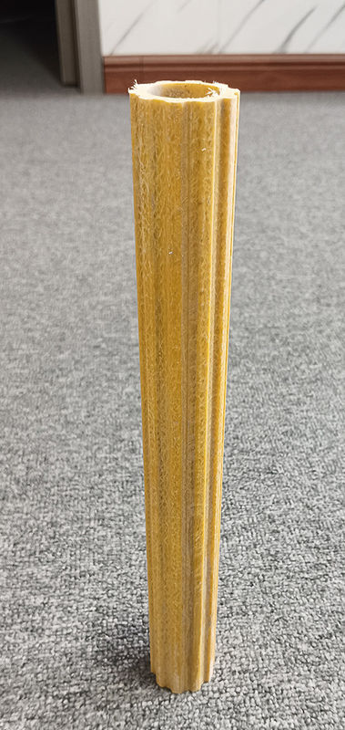 Antislip Frp Pultrusion Profile Frp Ladder Rung Frp Plum hollow Tube สําหรับการก่อสร้างอาคาร