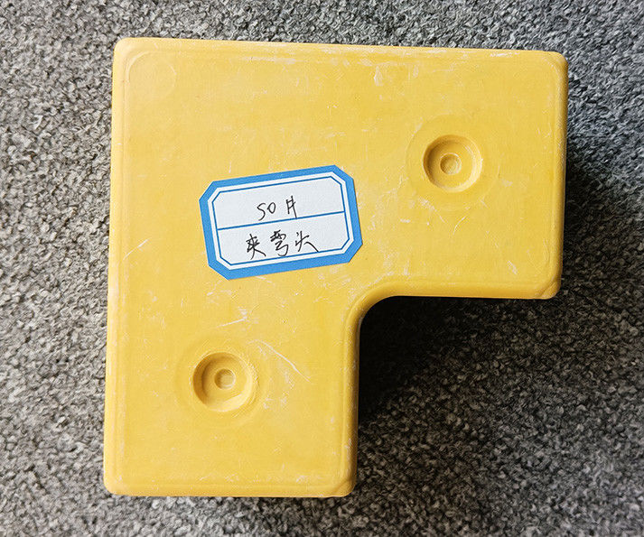 FRP Connectors Handrail Fittings Fiberglass Tube Pipe 50mm SMC สองทางมุม FRP Tube อุปกรณ์เสริม