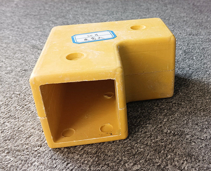 FRP Connectors Handrail Fittings Fiberglass Tube Pipe 50mm SMC สองทางมุม FRP Tube อุปกรณ์เสริม