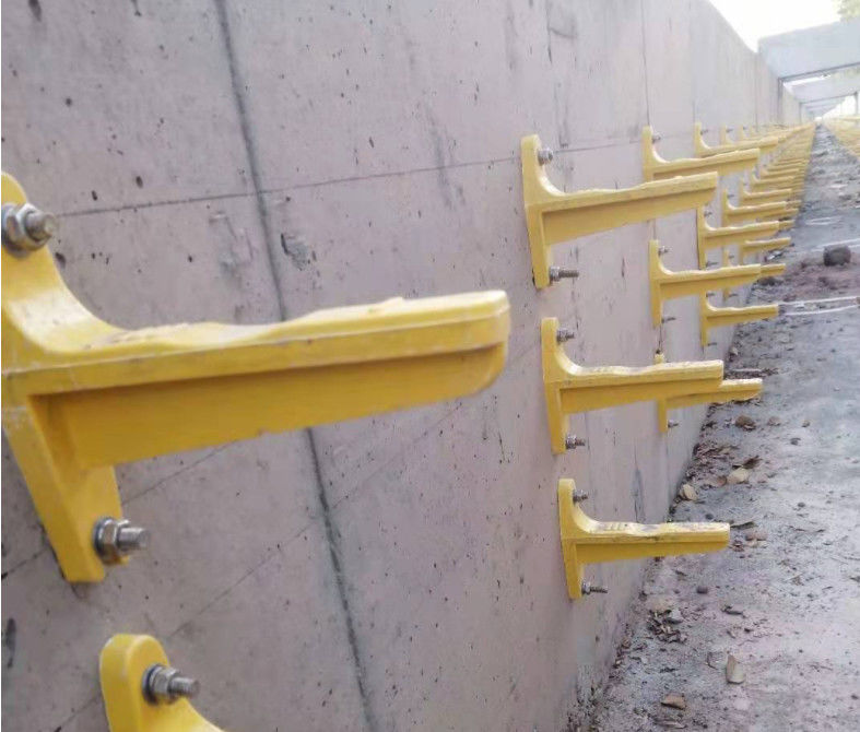การปรับปรุง FRP สารประกอบ Bracket Cable Power Support Cable Trench Support ท่อและสายพานที่ติดตั้ง